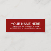 クランベリーモダン(正方形) スキニー名刺 (裏面)