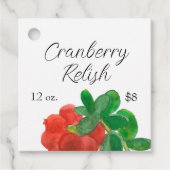 クランベリーラベル自家製コンディションジャール価格 フェイバータグ (正面)