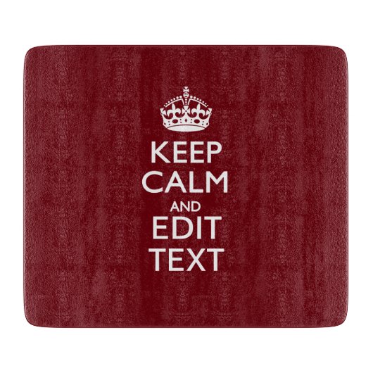 クランベリーワインブルゴーニュ保デコールテキストを落ち着ける カッティングボード (正面)