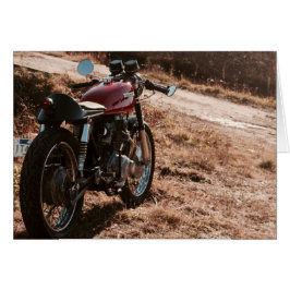 クランベリー分野のヴィンテージのCaféのレーサー