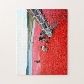 クランベリー収穫ニュージャージー。 ジグソーパズル (縦)