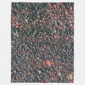 クランベリー攪拌 フリースブランケット (正面)