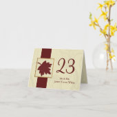 クランベリー秋葉秋秋結婚の カード (黄色い花)