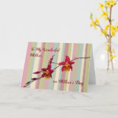 クランベリー蘭の母の日のカード カード (黄色い花)