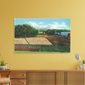 クランベリー農園の表示 キャンバスプリント (インサイチュ (リビング))