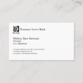 クランベリー閉じ込めフルーツ卸売 名刺 (裏面)