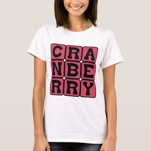 クランベリー、フルーツ Tシャツ (正面)