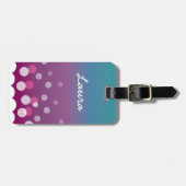 クランベリー・ブルー・バブル ラゲッジタグ (正面横)