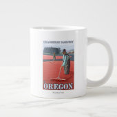 クランベリー·ボグズ·ハーベスト·ビンテージ·トラベル·ポスター ジャンボコーヒーマグカップ (右)