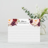 クランベリー、マルサラ、美しいフローラアドバイスカード アドバイスカード (スタンド正面)