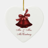 クランベリー[b]の"クリスマス鐘"の-陰 セラミックオーナメント (裏面)