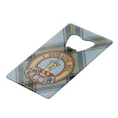 クランベルクレストオーバータータンチェック クレジットカード栓抜き (正面アングル)