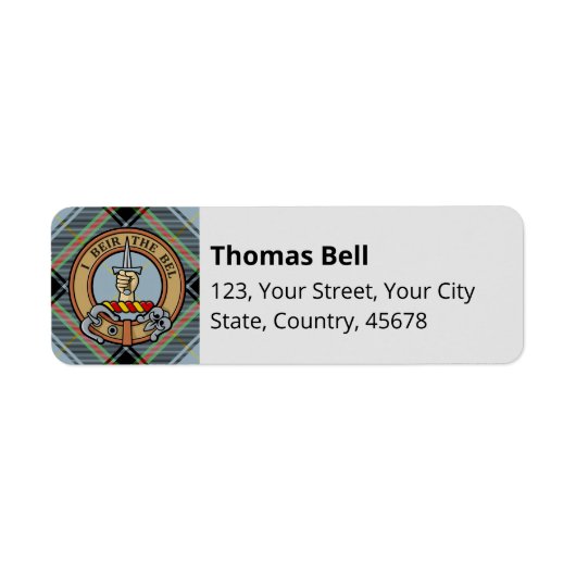 クランベルクレストオーバータータンチェック ラベル (正面)