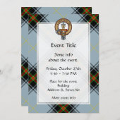 クランベルクレストオーバータータンチェック 招待状 (正面/裏面)