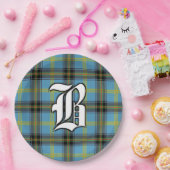 クランベルタータンチェックプレイド ペーパープレート (パーティー)