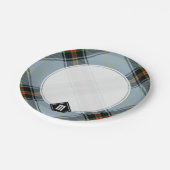 クランベルタータンチェック ペーパープレート (アングル)