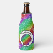 クランベーク名虹の貝の模様 ボトルクーラー (ボトル正面)