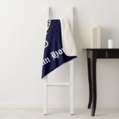 クランホームクレストバッジとタータンチェック シェルパブランケット (インサイチュ)