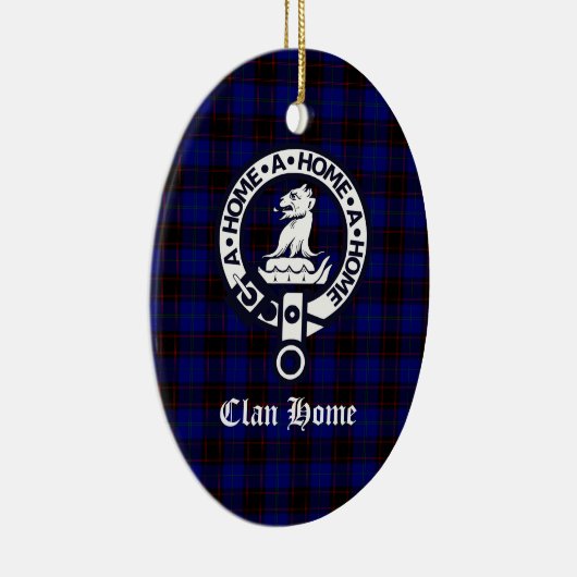 クランホームクレストバッジとタータンチェック セラミックオーナメント (右)