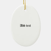 クランホームクレストバッジとタータンチェック セラミックオーナメント (裏面)