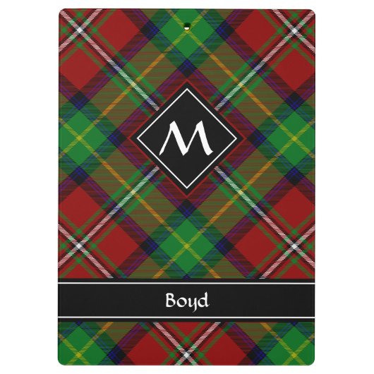 クランボイドタータンチェック クリップボード (裏面)