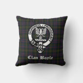 クランボイルクレストバッジ&タータンチェック クッション (裏面)