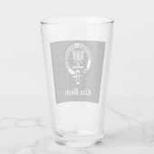 クランボイルクレストバッジ&タータンチェック タンブラーグラス (裏面)