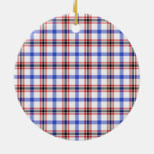 クランボスウェルモダンタータンチェック セラミックオーナメント (裏面)