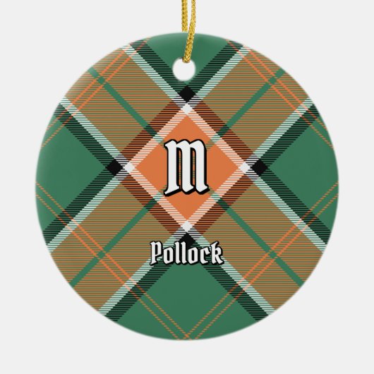 クランポーロックタータンチェックセラミックオーナメント セラミックオーナメント (正面)