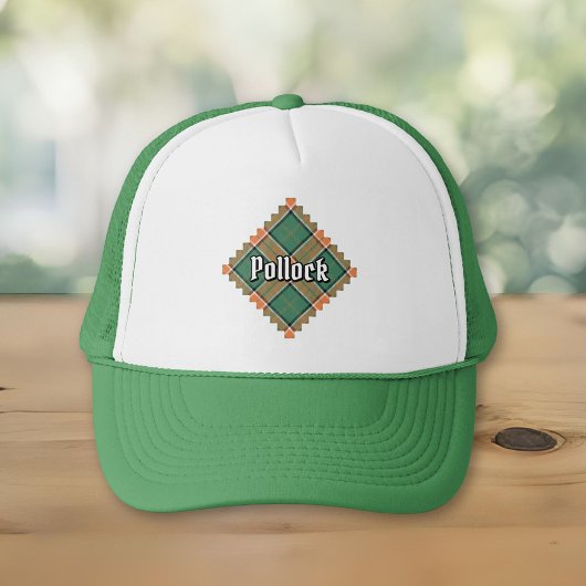 クランポーロックタータンチェックトラッカーハット キャップ