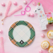 クランポーロックタータンチェック紙プレート ペーパープレート (パーティー)