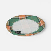 クランポーロックタータンチェック紙プレート ペーパープレート (アングル)