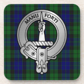 クランマカイクレスト&タータンチェック コースター (正面)