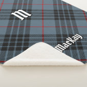 クランマカイブルータータンチェック シェルパブランケット (3/4)