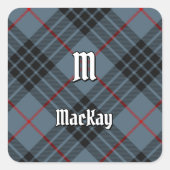 クランマカイブルータータンチェック スクエアシール (正面)