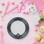 クランマカイブルータータンチェック ペーパープレート (パーティー)