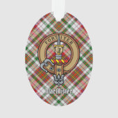 クランマカリスタークレストオーバードレスタータンチェックオーナメント オーナメント (正面)