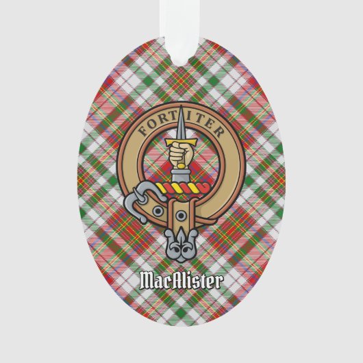 クランマカリスタークレストオーバードレスタータンチェックオーナメント オーナメント (正面)