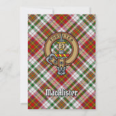 クランマカリスタークレストオーバードレスタータンチェック招待状 招待状 (裏面)