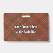 クランマカリスタータータンチェックバッジ バッジ (裏面)