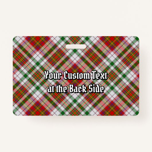 クランマカリスタードレスタータンチェックバッジ バッジ (裏面)