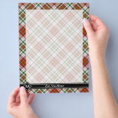 クランマカリスタードレスタータンチェックフライヤー チラシ (手)