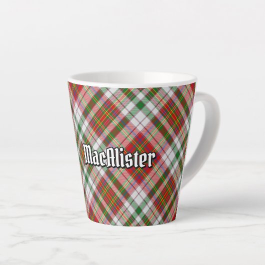 クランマカリスタードレスタータンチェックラテマグカップ カフェラテマグ (右アングル)