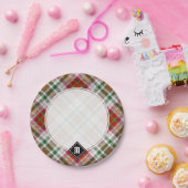 クランマカリスタードレスタータンチェック紙プレート ペーパープレート (パーティー)