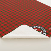 クランマカルリータータンチェックとクレスト シェルパブランケット (3/4)