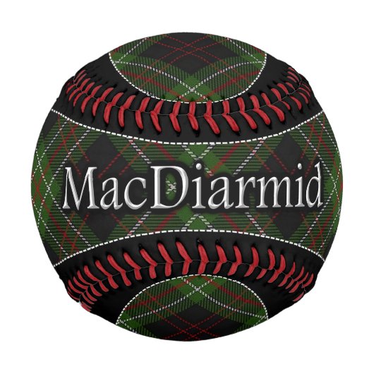 クランマガディーンスコットランドドリームタータンチェック 野球ボール (正面)