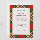 クランマギルタータンチェック招待状 招待状 (裏面)