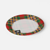 クランマギルタータンチェック紙プレート ペーパープレート (アングル)
