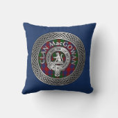 クランマクゴワンクレスト&タータンチェックノット クッション (裏面)