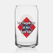 クランマクタビッシュの紋章オーバータータンチェック ガラス缶 (裏面)